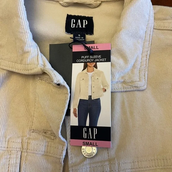 GAP Women’s Tan Jacket 20x20.5 New cream color - Picture 4 of 5